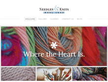 Tablet Screenshot of needlesandknits.com